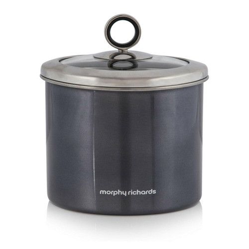 Morphy Richards Small 14cm x 13cm Canister Black 46270 Kitchen Home Cooking UK