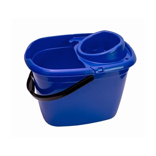 14L Mop Bucket Wringer Industrial Mopping Floor Cleaning Plastic Home Commercial
