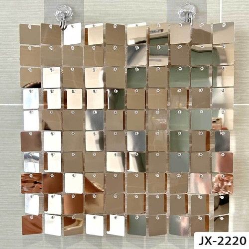 12-48pcs Shimmer Sequin Backdrop Wall Panels Birthday Party Great Event Backdrop