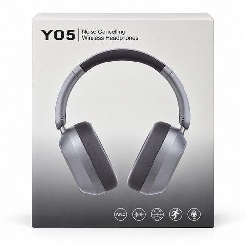 Noise cancelling wireless headphones ANC over ears Bluetooth headphones