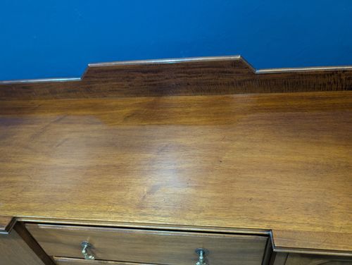 Antique Edwardian Mahogany Sideboard Buffet Cabinet Cupboard Drawers Service — image 9