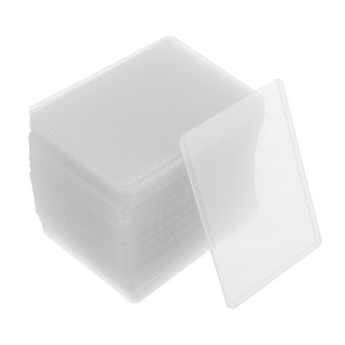 50x Clear Football Trading Card Holders Hard Plastic Protective Sleeves Cases UK
