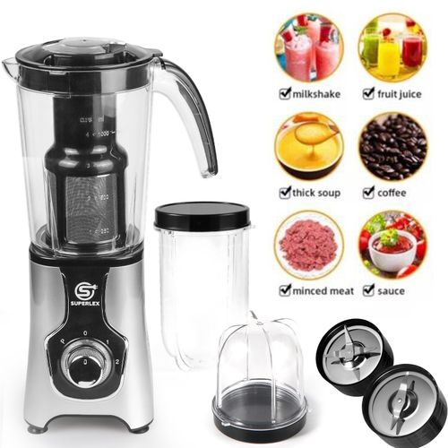 SUPERLEX 6 IN 1 Multi Blender Food Processor Smoothie Maker Juicer Grinder Set — image 9