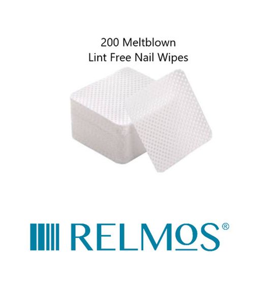 200 Meltblown Lint Free Nail Wipes Squares Pads Size 50mm x 50mm Acrylic Art Gel
