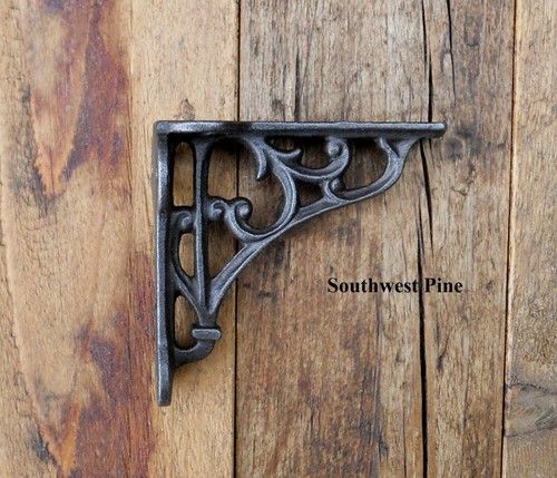 Antique Style Cast Iron Wall-Shelf Brackets Choice Of Design & Size x 1 Bracket
