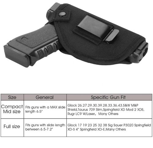 Universal Gun Holster, Concealed Belt Tactical Leather Holster — image 9