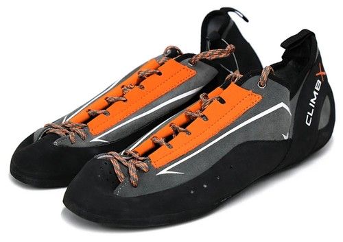 ClimbX	Crush Lace Climbing Shoes - Grey/Orange