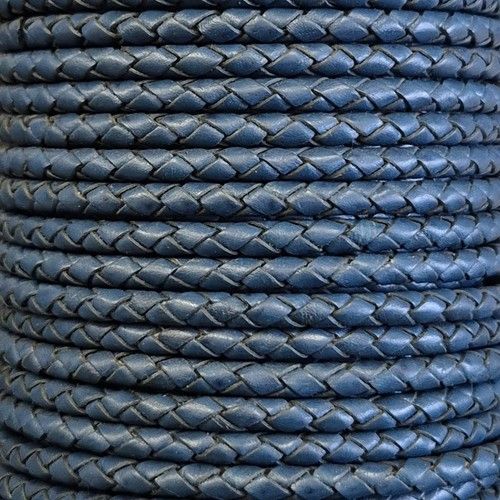 5mm Braided Plaited Hunter Round Leather Cord Jewellery Making Necklace Bracelet