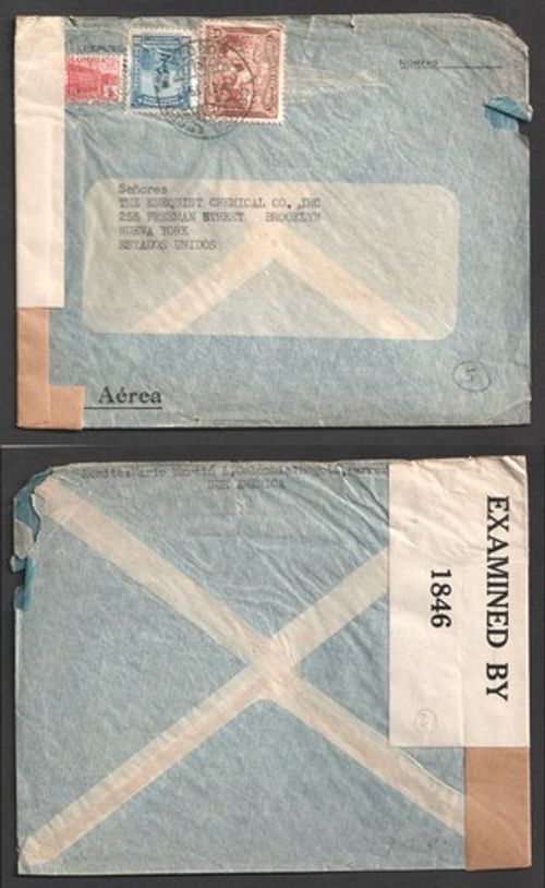 1942 Colombia Censor Bogota Cover to Germany
