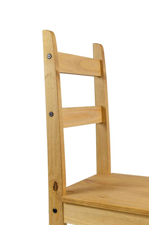 Corona Dining Table and 4 Chairs Budget Set Mexican Pine Solid Wooden Kitchen — image 7