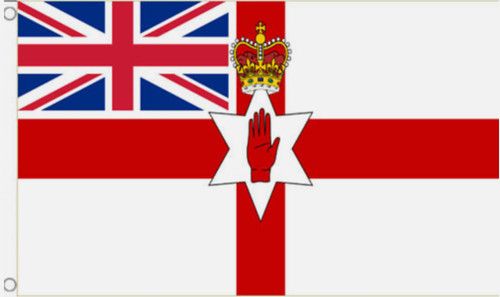NORTHERN IRELAND with CANTON UNION JACK FLAG 5' x 3' Irish Ulster Hand