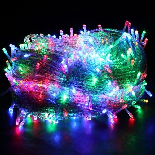 Mains Power Fairy String Lights 100-500 LED Outdoor Indoor Garden Xmas Plug In