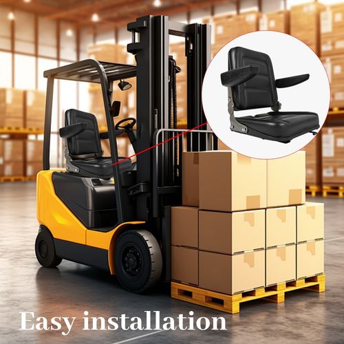 Universal Adjustable Suspension Seat Tractor Dumper Forklift Mower Plant Digger — image 8