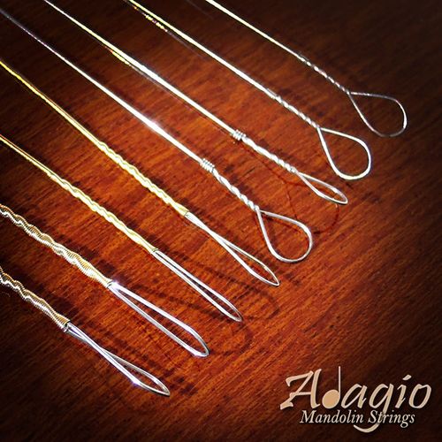 2 PACKS Mandolin Strings With Loop Ends - Light Regular Gauge Long - Adagio Pro  — image 3