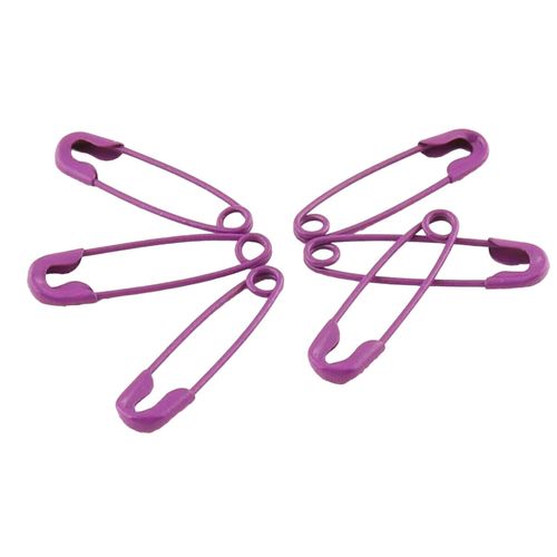 Multi Purpose Craft Sewing Safety Pins Metal Color Plated Nickel Assorted Sizes — image 3