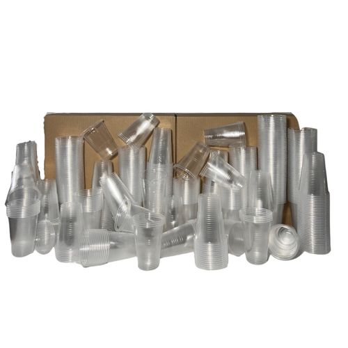 Reusable Half Pint Plastic glasses 10Oz Party Glasses Mutli purpose Use Clear — image 5