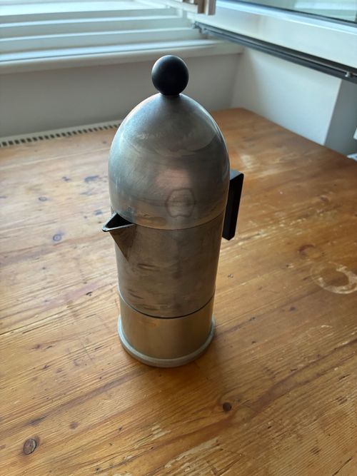 Alessi La Cupola A9095/3 B Aldo Rossi 3 Cup Espresso Maker Black Vintage — image 3
