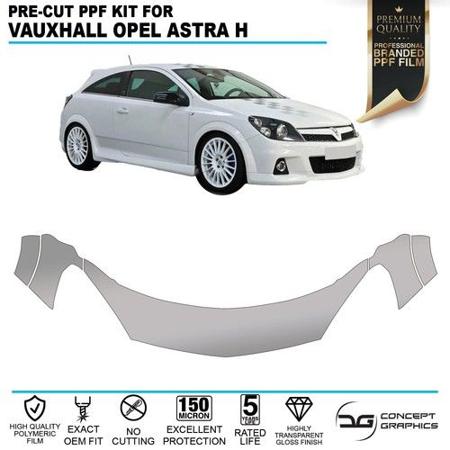 Bonnet Wings Guard PPF Paint Protection Film Kit For Vauxhall Opel Astra H VXR