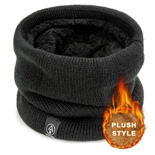 UK Thermal Fleece Snood Neck Warmer Cycling Scarf Warm Winter Ski For Men Women
