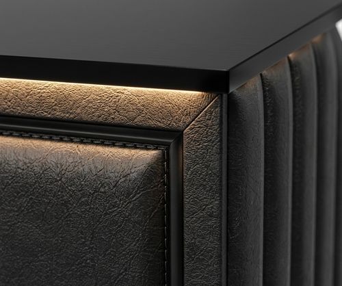 Mobile Bar 240cm LED Event Reception Counter | Noir Frame — image 7