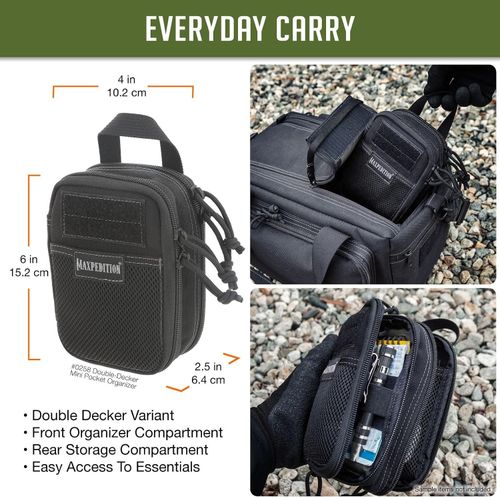 Maxpedition Double-Decker Mini Pocket Organizer Bag Black — image 2