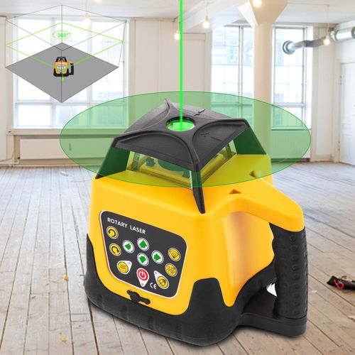 Rotary Laser Level Green Beam 1.65m Tripod 5m Staff Self-leveling Remote Control — image 4