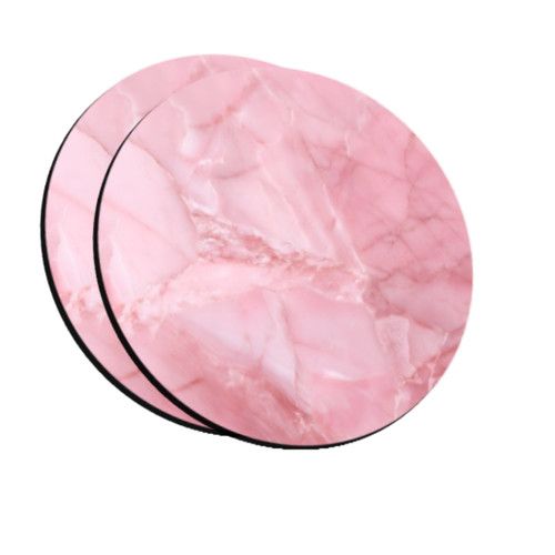 Coasters Marble Pink Drinks Coaster Mat Rose Pink New Bar Mats Party Home Gift