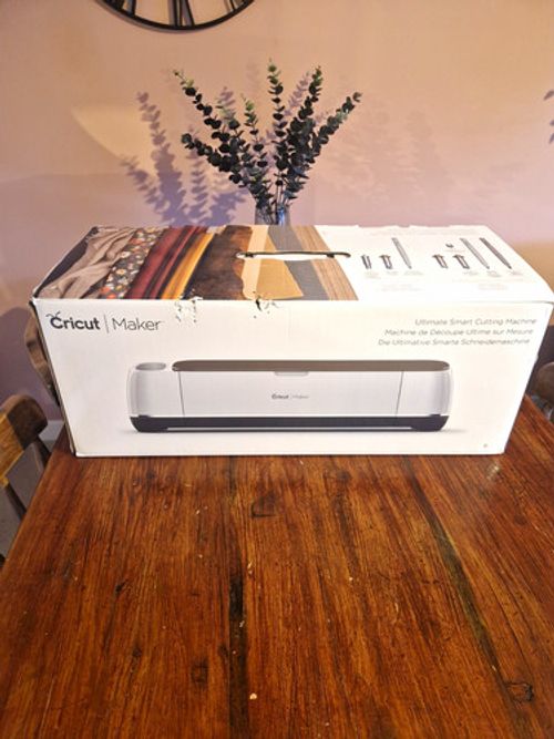 Cricut Maker Electronic Die Cutter Bundle w/ Box, Cord, Pens & Additional Items