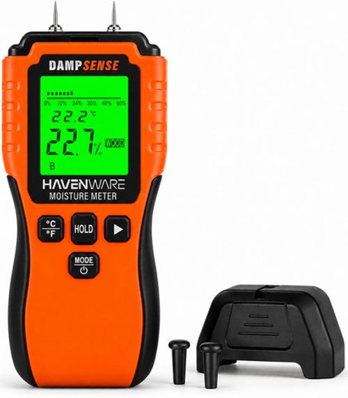 HAVENWARE Moisture Meter for Wood, Masonry, Walls & Other Materials  Damp Meter