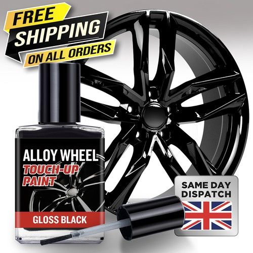 ALLOY WHEEL TOUCH UP KIT PAINT FOR SCRATCHES AND CHIPS CURB DAMAGE REPAIR KIT