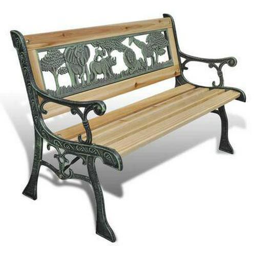 Children Garden Bench Wood Seat Outdoor Patio Park Yard Wooden Seater Chair 84cm