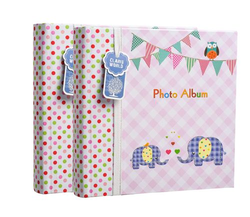 Photo album 6x4'' x 200 photos slip in memo album baby boy or girl album x 2 — image 1
