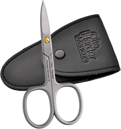Otto Herder nail scissors 9 cm stainless toenails fingernails stainless micro serration — image 1