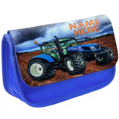 Personalised Pencil Case Boys Tractor Childrens Farming School Bag Kids Gift — image 1