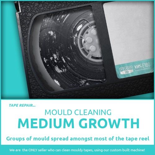 📼VIDEO TAPE MOULD CLEANING SERVICE🧼 VHS,Video8,Hi8,Digital8,8mm☣️MOLD REPAIR📹
