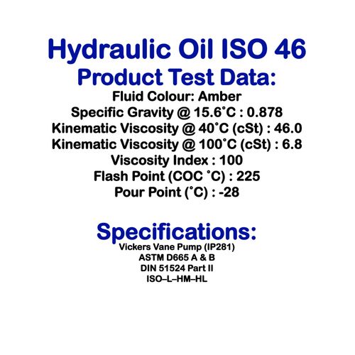 Hydraulic Oil ISO 46 Fluid 20L VG46 Westway High Grade 20 Litres DIN 51524 — image 2
