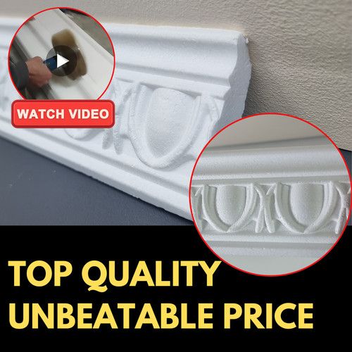 COVING Polystyrene SUPER SMOOTH CORNICE GH12 50x50mm 2M Ceiling Lightweight  XPS