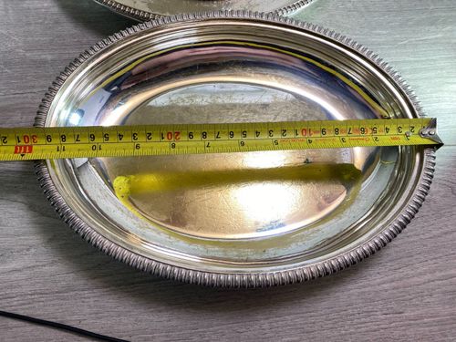 SILVER PLATED LIDDED OVAL LIDDED SERVING DISH / TUREEN antique MH&CO — image 7