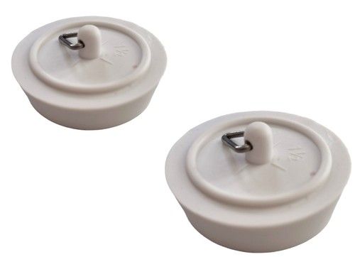 2 x Sink Plug 1½" 38mm 1¾" 45mm Bathroom Basin Universal Kitchen Drain Stopper