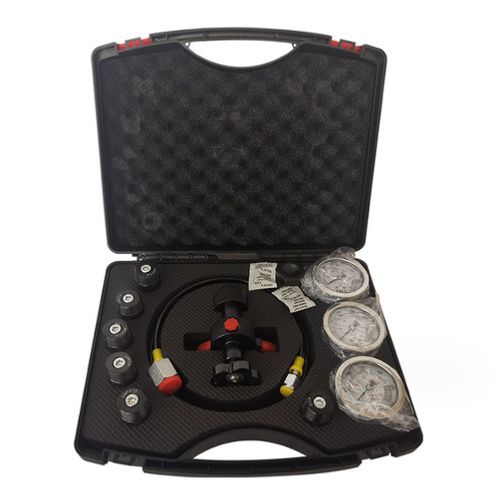3 Gauges Hydraulic Nitrogen Accumulator Charging System Pressure Gauge Test Kit