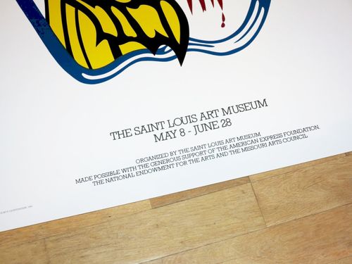 Roy Lichtenstein Exhibition Poster "Apple" 1981 Pop Art Original Poster Mint — image 2