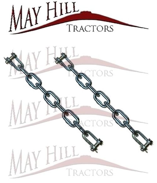 PAIR of Massey Ferguson 35 35x 135 140 Tractor Check Chain Assembly - 285mm