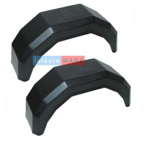 A Pair of 13 Inch Plastic Trailer Mudguards Suitable for 13 Inch Wheel Rims