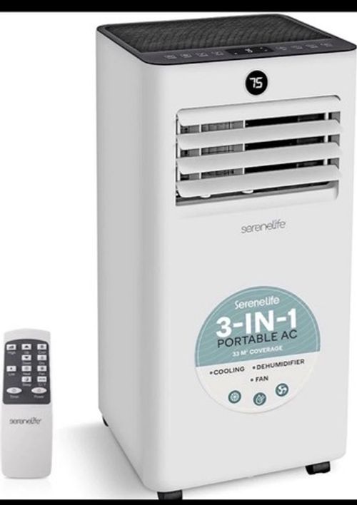 SereneLife 7000 BTU Portable Air Conditioner Cooling Dehumidifier & Fan 3in1 ❄️✅