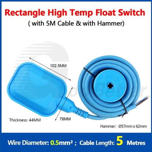 Water Level Liquid Sensor Water Tower Tank Pool Pump 1.2M-6M Cable Float Switch