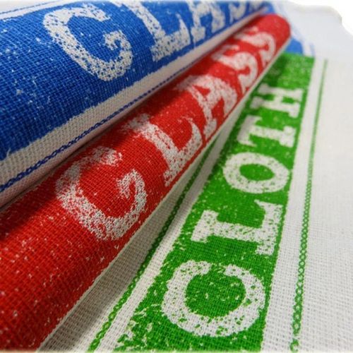 100% Cotton Bar Glass Cloths 10 pc Pack Tea Towels | Kitchen Catering Restaurant — image 3