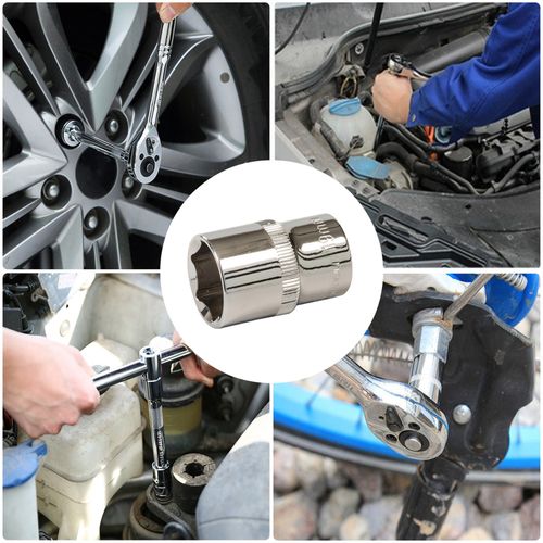 Drive Socket 19mm 6Pt Metric Chrome Vanadium Steel Hex Socket 1/2" — image 2