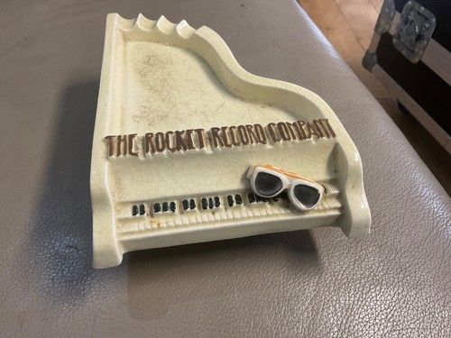 Rare ELTON JOHN ROCKET RECORDS PIANO ashtray ex Anne nightingale