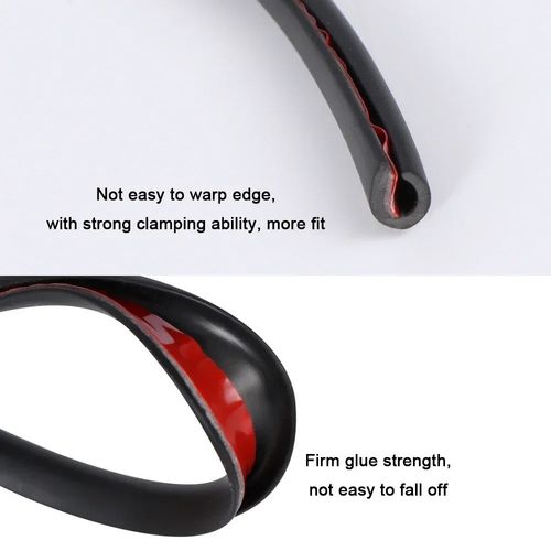 5M Car Door Edge Scratch Protector Strip Auto U Type Rubber Moulding Trim Protec — image 5
