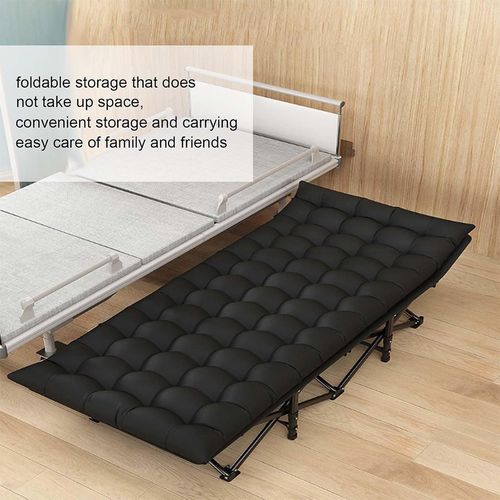 Camping Cot Heavy-Duty Portable Camping Bed  Folding Sleeping Bed with Mattress — image 8